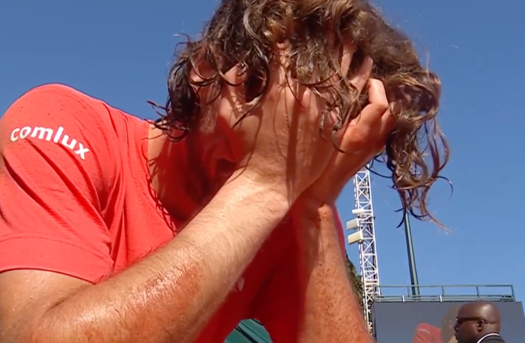 [VÍDEO] As lágrimas de Tsitsipas após ser campeão em Monte-Carlo pela terceira vez