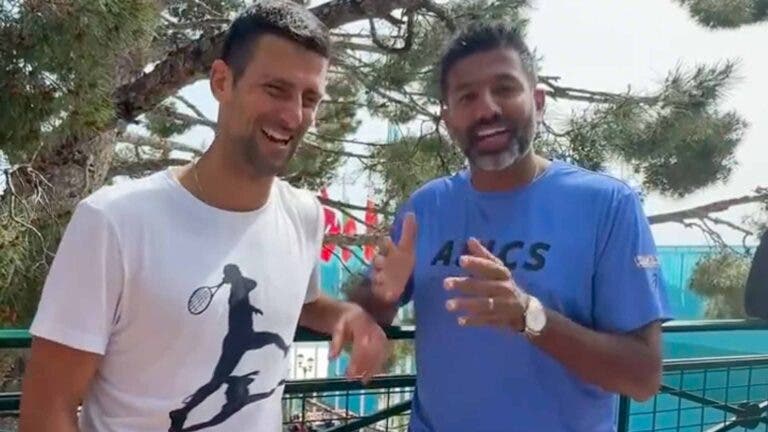 “Velhos mas bons!”: recordistas Djokovic e Bopanna encontraram-se em Monte-Carlo