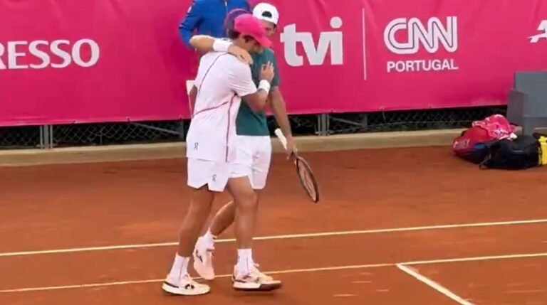 Ao lado de João Sousa, João Fonseca perde duelo brasileiro nas duplas em Estoril