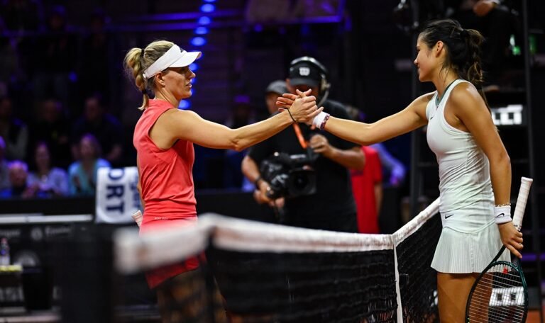 Raducanu joga muito e atropela Kerber em Stuttgart