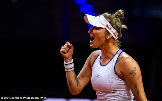 Vondrousova começa Estugarda com boa vitória, Ostapenko é arrasada por Noskova