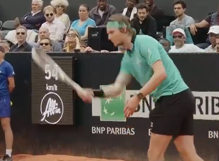 [VÍDEO] Bublik perdia por 0-40, fez seis (!) sacou por baixo… e ganhou o game