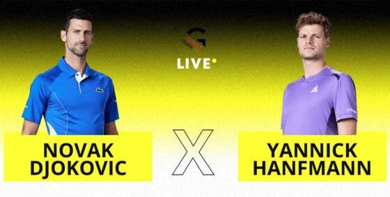 [AO VIVO] Acompanhe Djokovic x Hanfmann em Genebra em tempo real