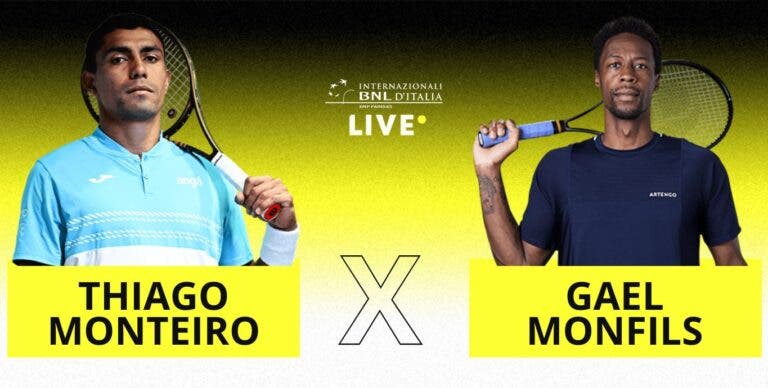 [AO VIVO] Acompanhe Thiago Monteiro x Monfils em Roma em tempo real