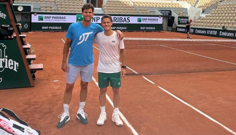 Thiem e Schwartzman juntos em Roland Garros pela última vez: «Vamos tentar»
