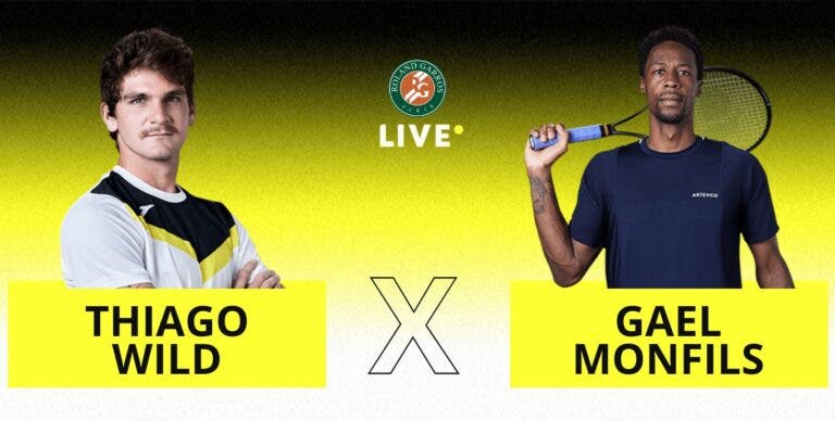 [AO VIVO] Acompanhe Thiago Wild x Monfils em Roland Garros em tempo real