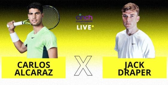 [AO VIVO] Acompanhe Alcaraz x Draper em Queen’s em tempo real