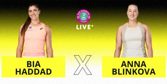 [AO VIVO] Acompanhe Bia Haddad x Blinkova em Bad Homburg em tempo real