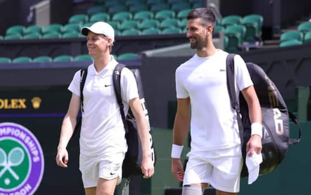[VÍDEO] Djokovic e Sinner treinaram juntos em Wimbledon