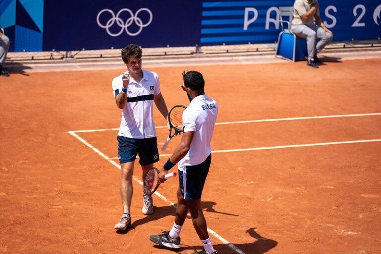 Thiago Monteiro e Thiago Wild equilibram contra favoritos, mas caem nas oitavas em Paris 2024