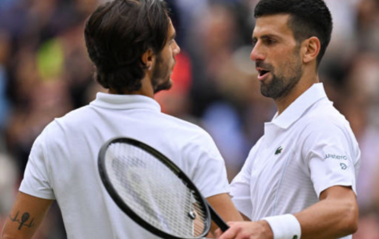 Musetti surpreendido em Wimbledon: «Nunca enfrentei um Djokovic como este»