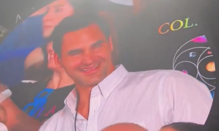 [VÍDEO] Federer deu nas vistas em concerto dos Coldplay e recebeu dedicatória
