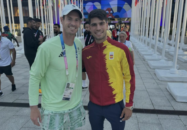 Murray encontrou Alcaraz nos Jogos Olímpicos: «Consegui uma foto com o meu atleta favorito!»