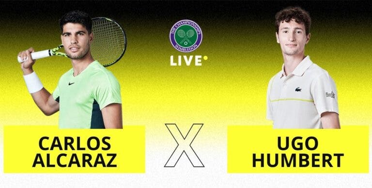 [AO VIVO] Acompanhe Alcaraz x Humbert em Wimbledon em tempo real