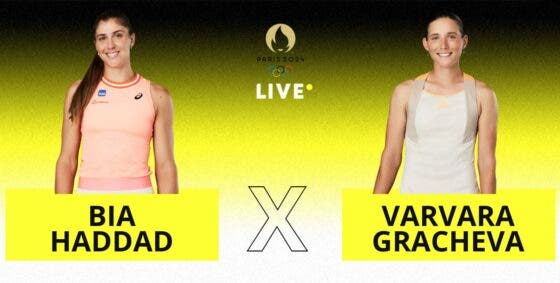 [AO VIVO] Acompanhe Bia Haddad x Gracheva na Olimpíada em tempo real