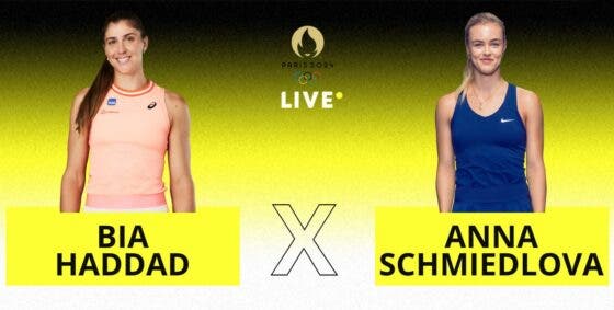 [AO VIVO] Acompanhe Bia Haddad x Schmiedlova em Paris 2024 em tempo real