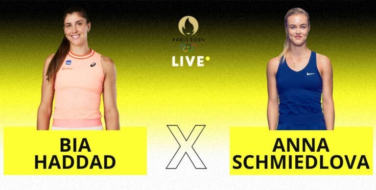 [AO VIVO] Acompanhe Bia Haddad x Schmiedlova em Paris 2024 em tempo real