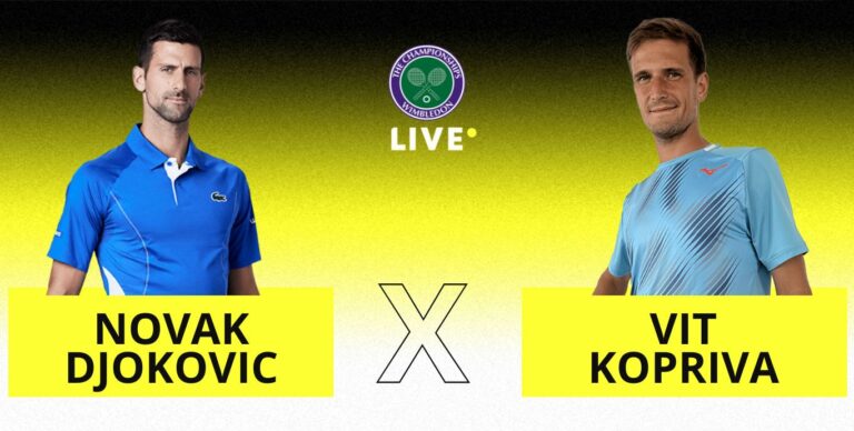 [AO VIVO] Acompanhe Djokovic x Kopriva em Wimbledon em tempo real