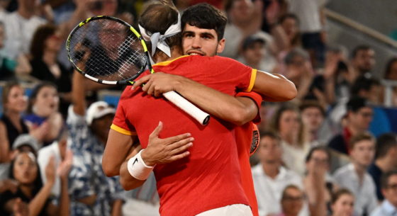 Nadal fez questão de dar os parabéns publicamente a Alcaraz pelo título em Monte-Carlo