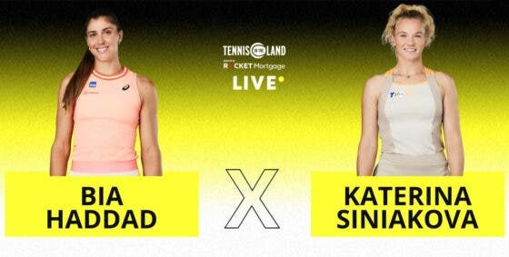 [AO VIVO] Acompanhe Bia Haddad x Siniakova em Cleveland em tempo real