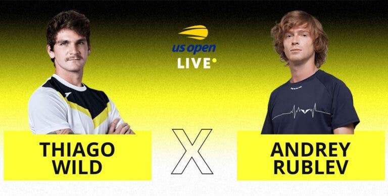 [AO VIVO] Acompanhe Thiago Wild x Rublev pelo US Open em tempo real