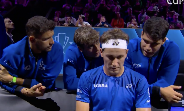 [VÍDEO] Alcaraz e Dimitrov viram ‘treinadores’ de Ruud na Laver Cup