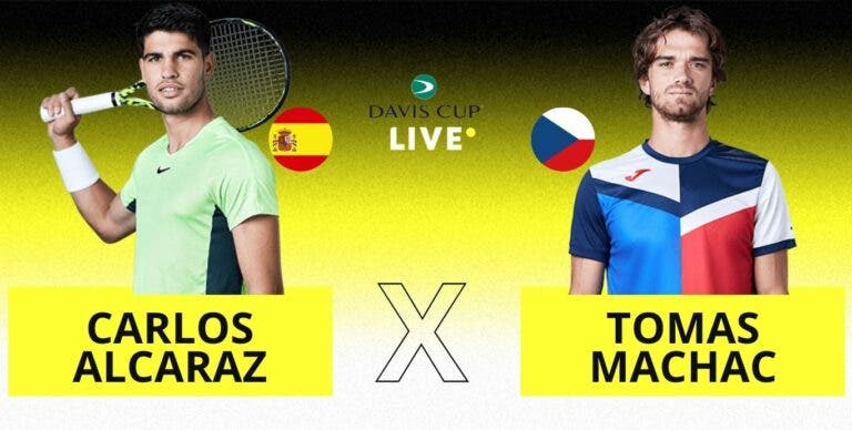 [AO VIVO] Acompanhe Alcaraz x Lehecka pela Davis Cup Finals em tempo real