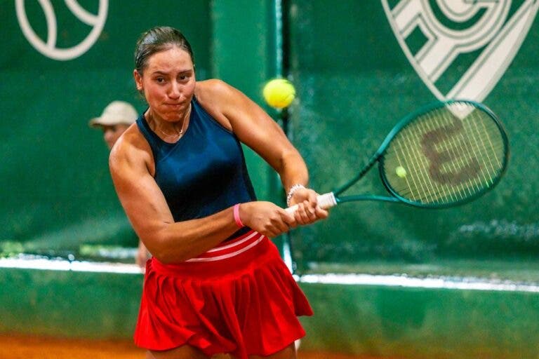 Francisca Jorge não resiste e despede-se dos singulares no Lisboa Belém Open