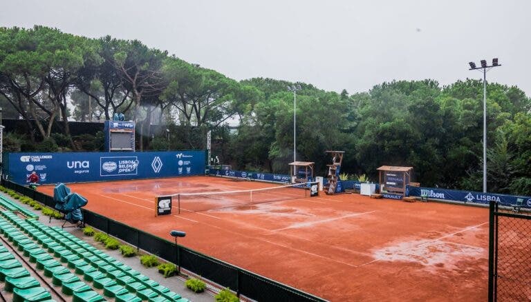 Chuva volta a cancelar toda a jornada de singulares no Lisboa Belém Open