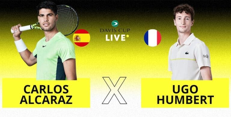 [AO VIVO] Acompanhe Alcaraz x Humbert pela Davis Cup Finals em tempo real