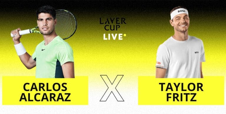 [AO VIVO] Acompanhe Alcaraz x Fritz na Laver Cup em tempo real