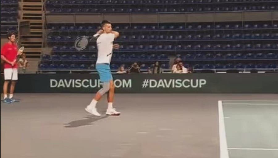 [VÍDEO] Djokovic já treina em Belgrado para a Taça Davis