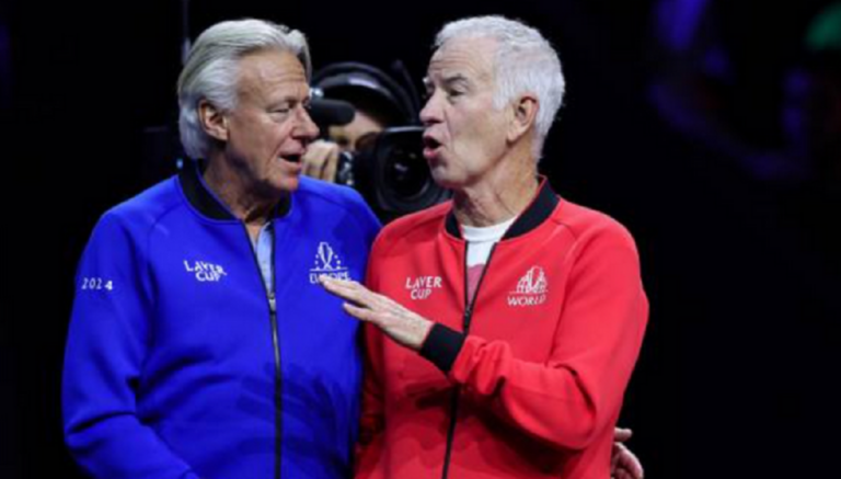 Borg e McEnroe trocam mimos na despedida como capitães da Laver Cup