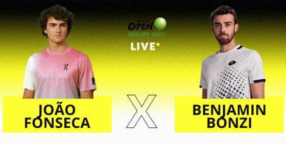 [AO VIVO] Acompanhe João Fonseca x Bonzi em Brest em tempo real