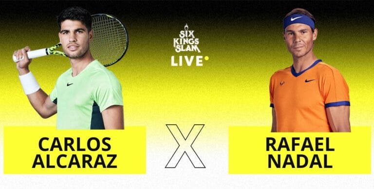 [AO VIVO] Acompanhe Alcaraz x Nadal no Six Kings Slam em tempo real