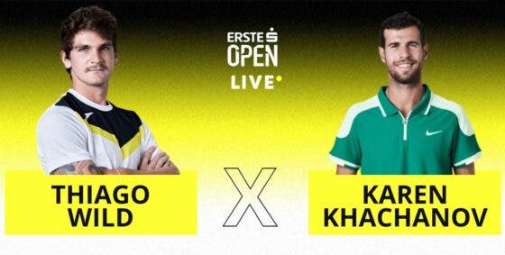[AO VIVO] Acompanhe Thiago Wild x Khachanov em Viena ao vivo hoje