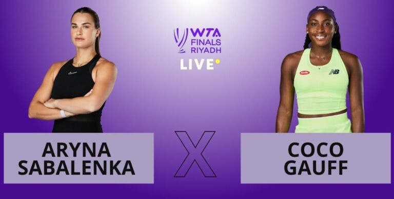 [AO VIVO] Acompanhe Sabalenka x Gauff nas WTA Finals em tempo real