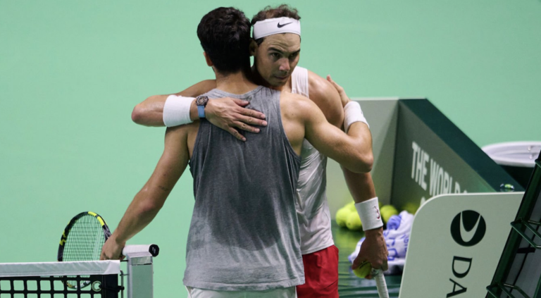 [VÍDEO] Nadal e Alcaraz treinaram juntos a grande intensidade