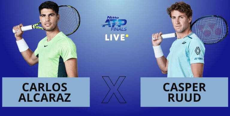 [AO VIVO] Acompanhe Alcaraz x Ruud no ATP Finals em tempo real