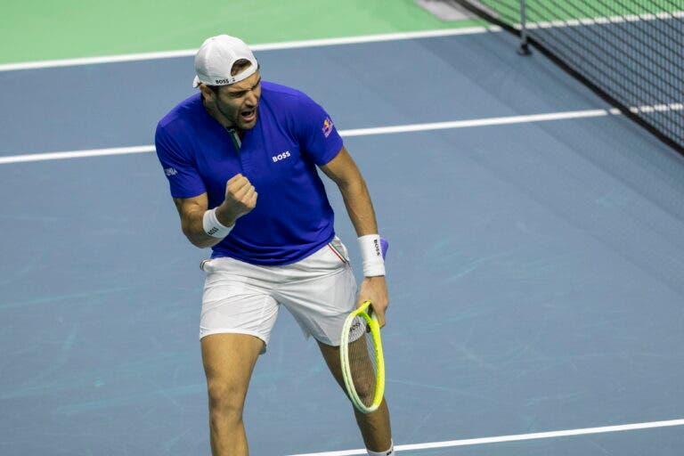 Berrettini desfruta da Taça Davis em Málaga: «Parece que estamos a jogar em Itália»