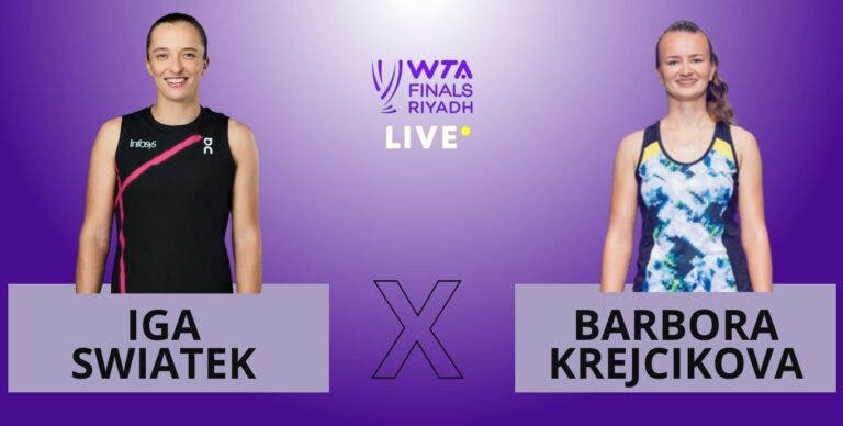 [AO VIVO] Acompanhe Swiatek x Krejcikova nas WTA Finals em tempo real