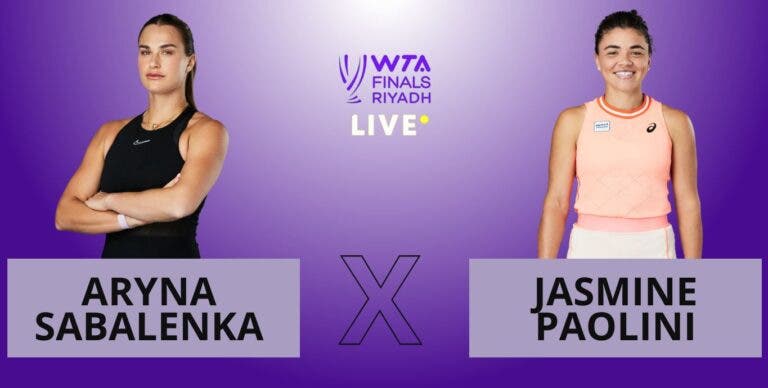 [AO VIVO] Acompanhe Sabalenka x Paolini nas WTA Finals em tempo real