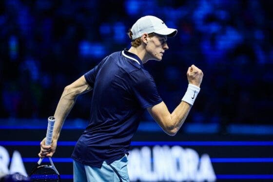 Sinner alcança feito apenas alcançado por Federer e Djokovic