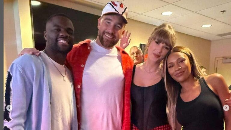 Frances Tiafoe diverte-se… ao lado de Taylor Swift