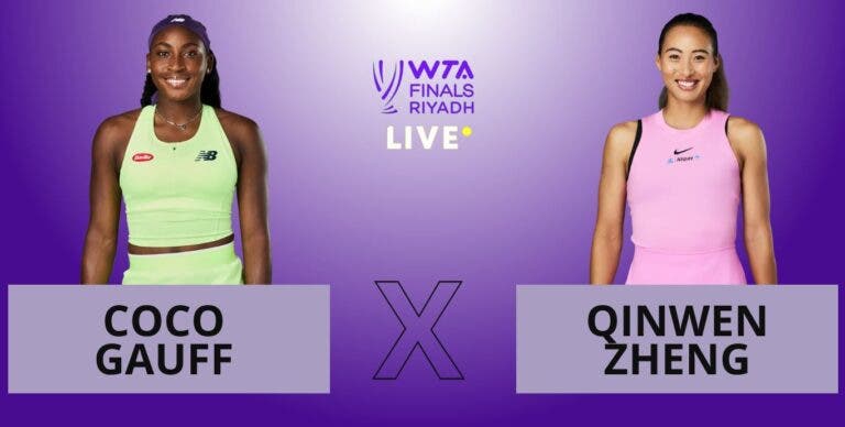 [AO VIVO] Acompanhe Gauff x Zheng pela final do WTA Finals em tempo real