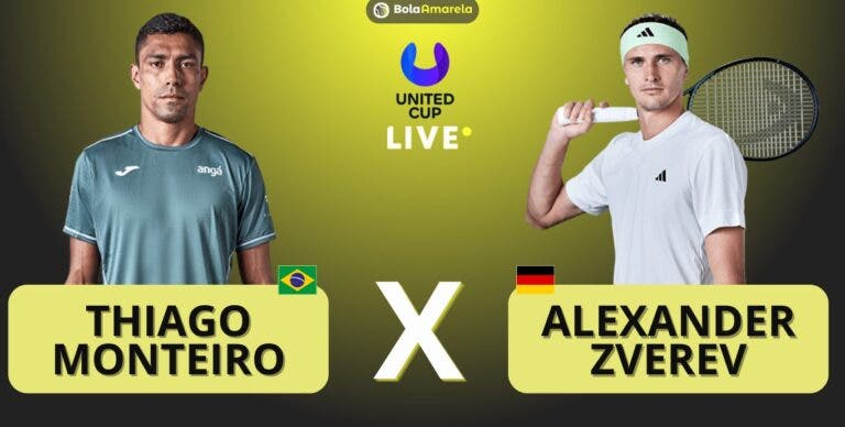 [AO VIVO] Acompanhe Thiago Monteiro x Zverev na United Cup em tempo real