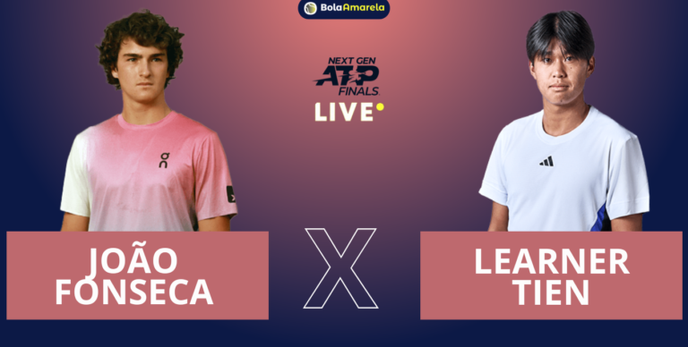 [AO VIVO] Acompanhe João Fonseca x Tien no Next Gen Finals em tempo real