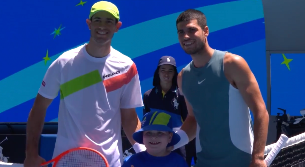 [VÍDEO] Melhor momento do Australian Open juntou Alcaraz, Borges e uma criança