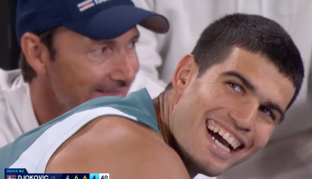 [VÍDEO] A inacreditável troca de bolas entre Djokovic e Alcaraz que deixou o público ao rubro