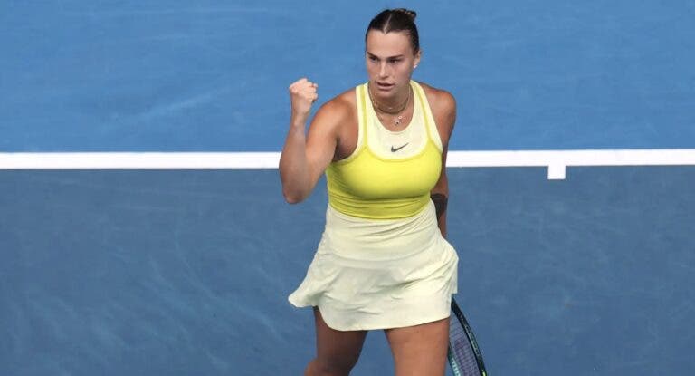 Bicampeã Sabalenka apanha susto mas soma 16.ª vitória seguida no Australian Open